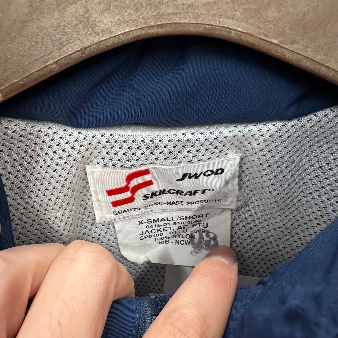 04s USAF 미공군 에어포스 바람막이 리플렉티브 포인트 네이비 상품이미지6