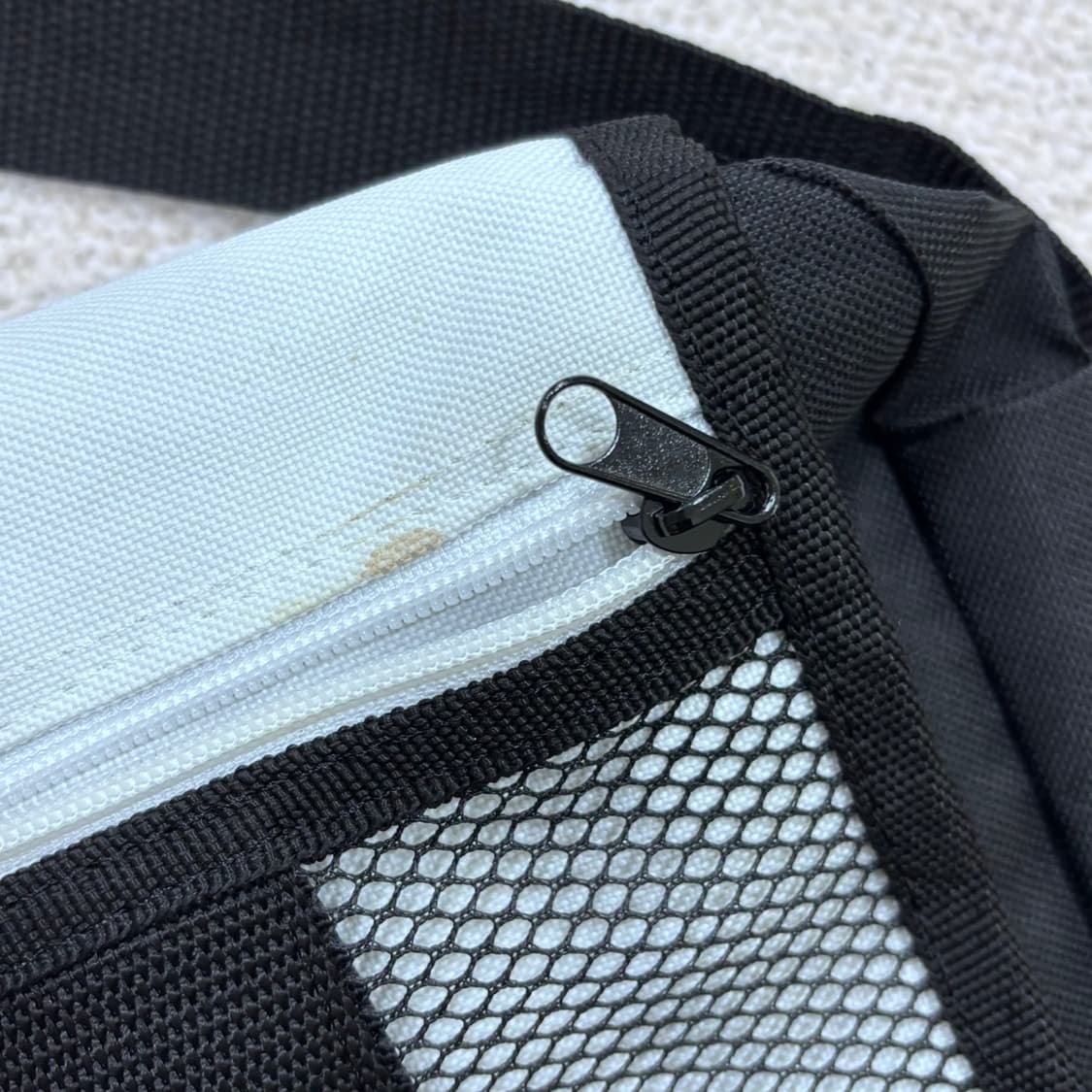 F 빈티지 블랙 메쉬 메신저백 0409E 상품이미지3