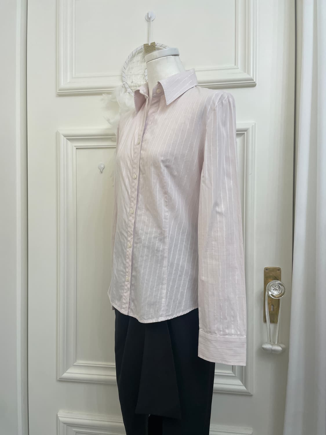 pink lavender fox wool sweater&sheer pin 상품이미지8