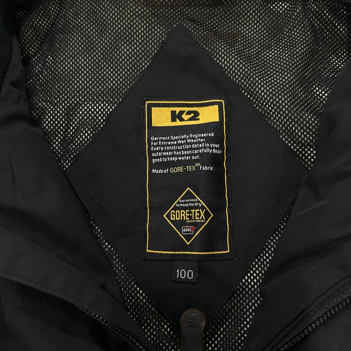 K2 고어텍스 블랙 바람막이 자켓 L 상품이미지2