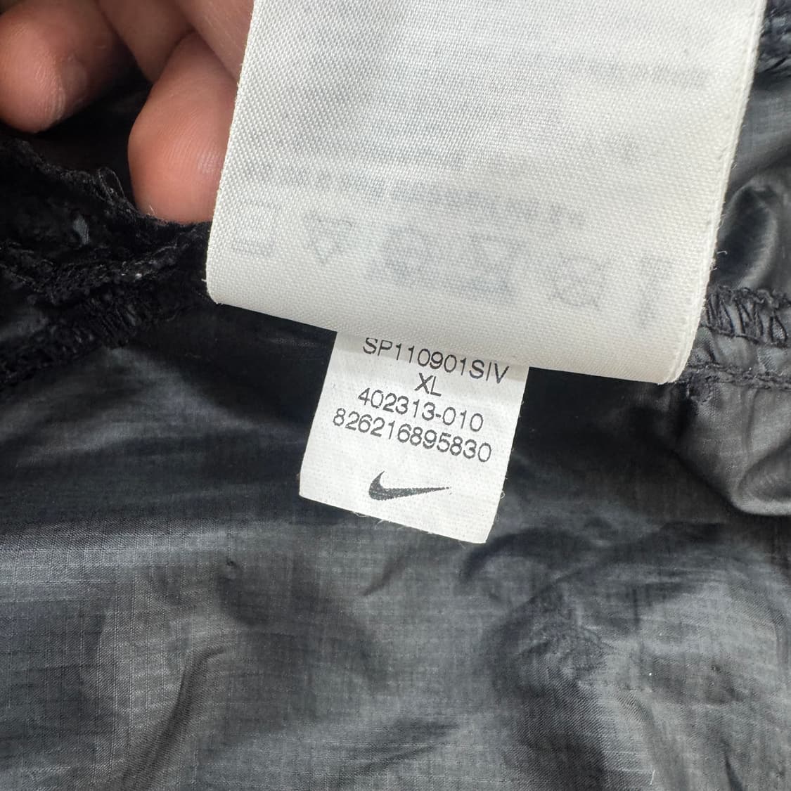 105 나이키 블랙 경량 바람막이 자켓  상품이미지9