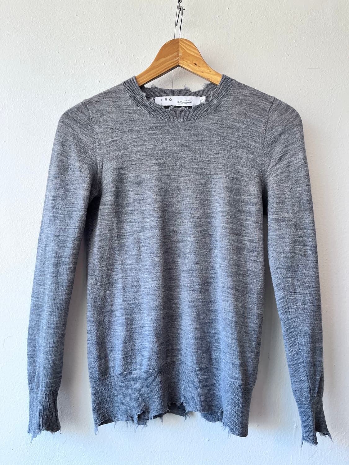 IRO 여성 그레이크루넥울니트 XS사이즈 상품이미지2