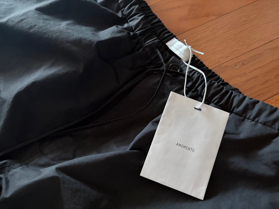 아모멘토 Drawstring Wide Fatigue Pants 상품이미지2