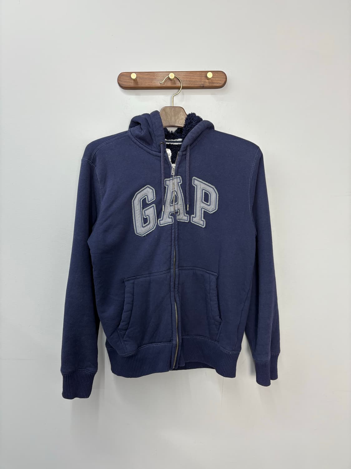 갭 빅로고 쉐르파 이너 후드집업 A2436 상품이미지2