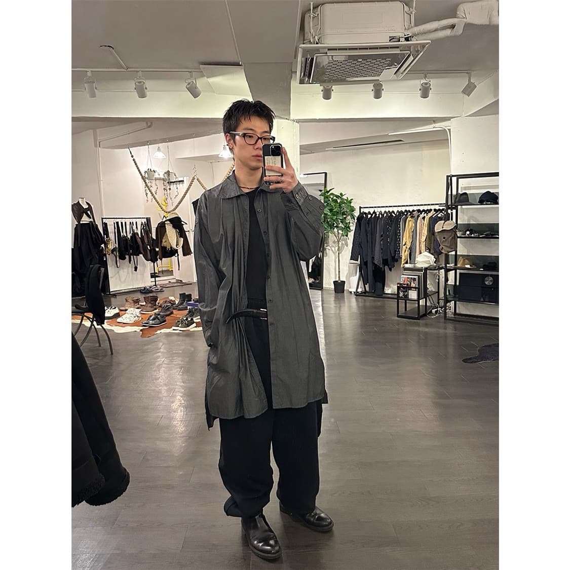 요지야마모토 뿌르옴므 롱셔츠 상품이미지4