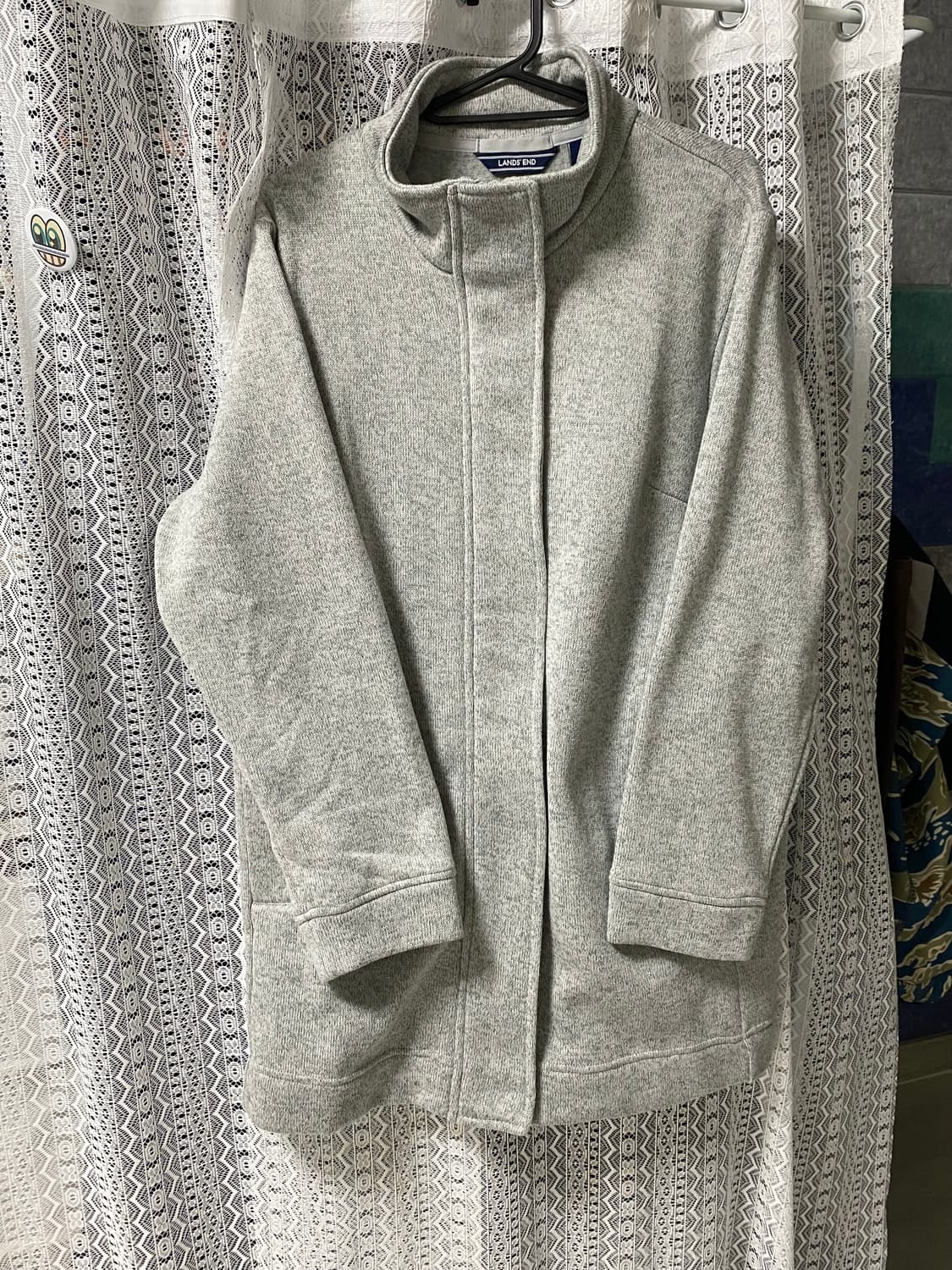 빈티지 그레이 롱 집업 상품이미지1