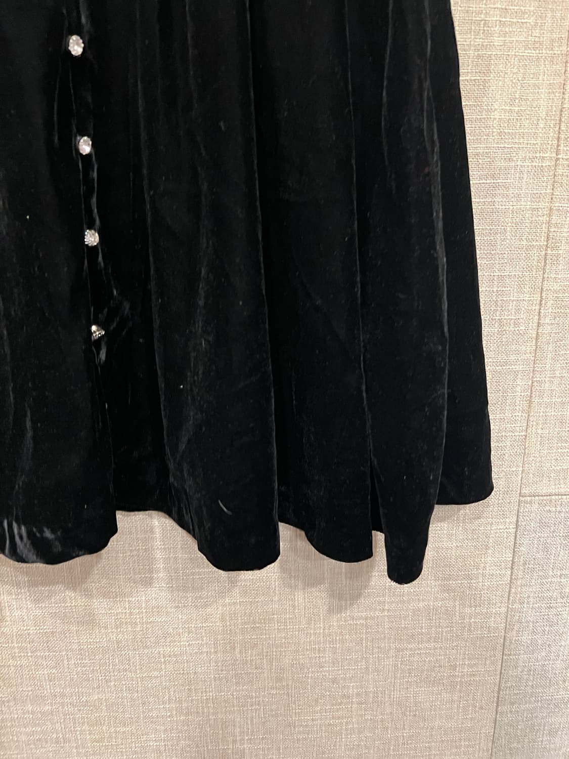 ZARA 자라 벨벳 반팔 미니원피스 M 블랙 상품이미지5