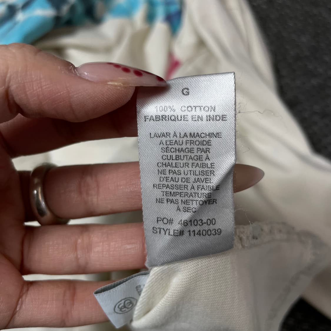 스투시 크림 타이다이 롱슬리브 L 상품이미지6