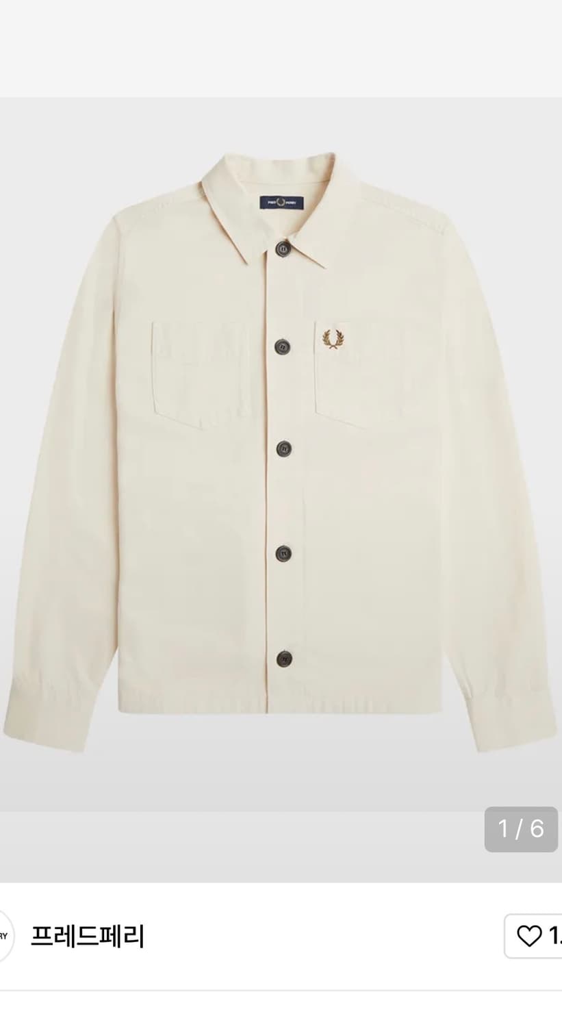 프레드페리 오버 셔츠 m 상품이미지1