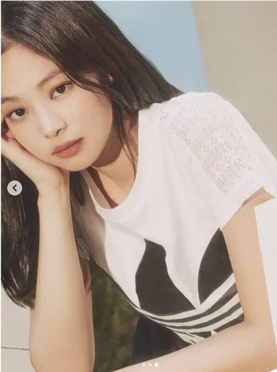 아디다스 레이스 오리지날 크롭 반팔티 S 상품이미지1