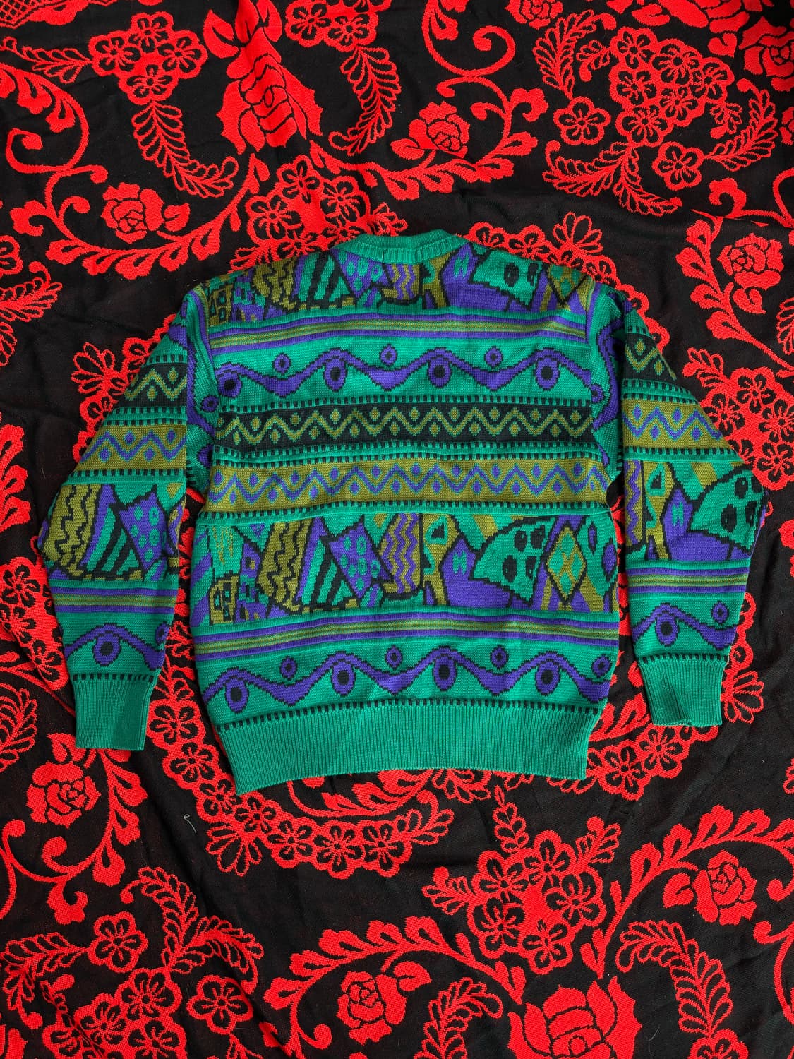 jpn Ethnic vintage knit sweater 상품이미지2