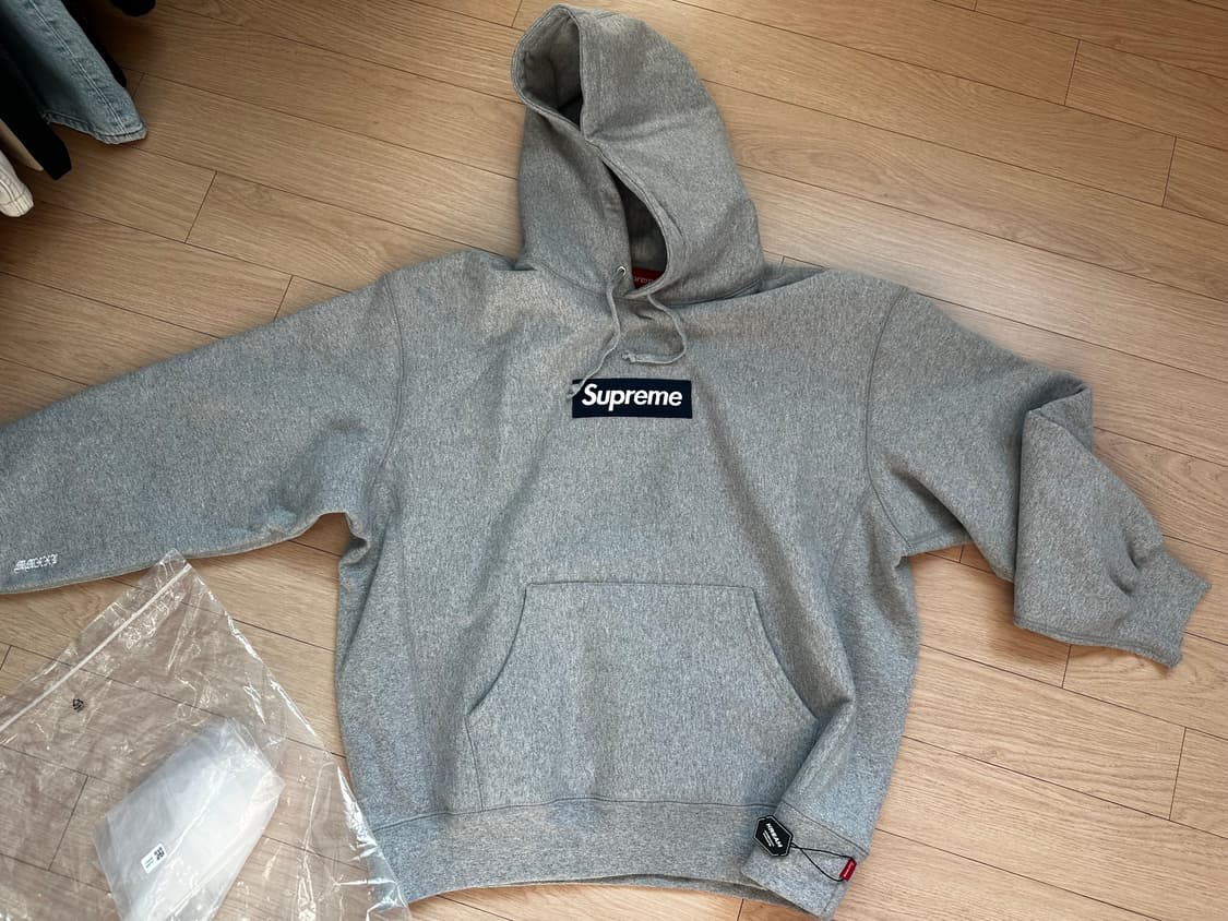 슈프림 25fw 박스로고 후드 헤더 그레이 새상품 L 상품이미지1