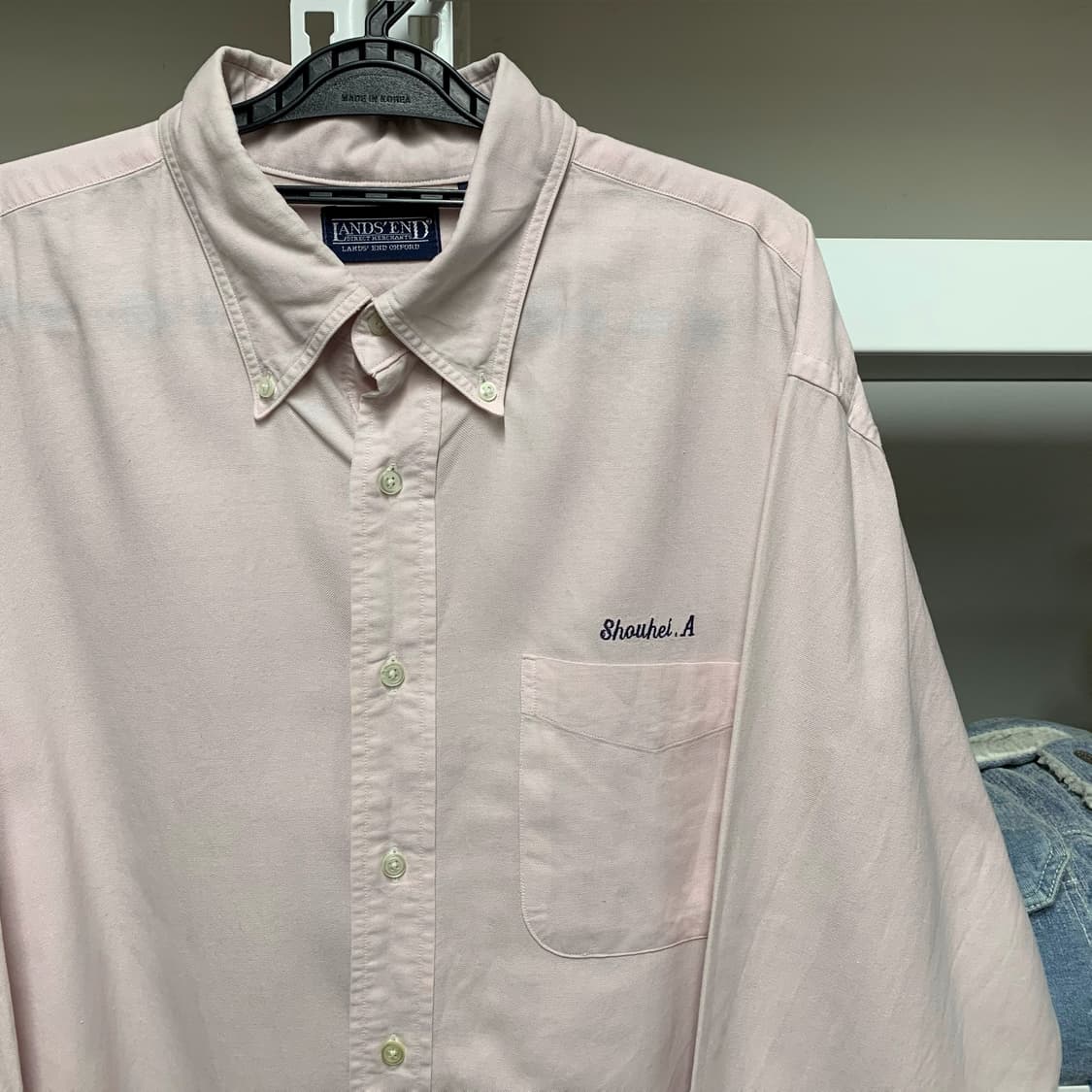 [L] 랜즈엔드 옥스포드 코튼셔츠 상품이미지1