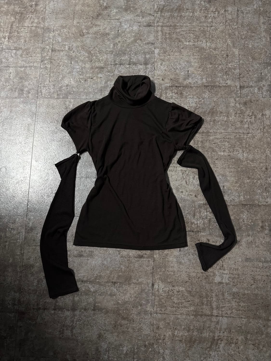 트랜스폼 슬리브 퍼프 폴라 넥 니트 상품이미지2