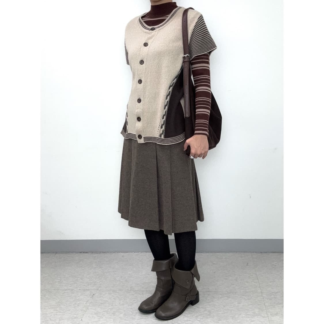 빈티지 브라운 롱슬리브 이너 상품이미지6