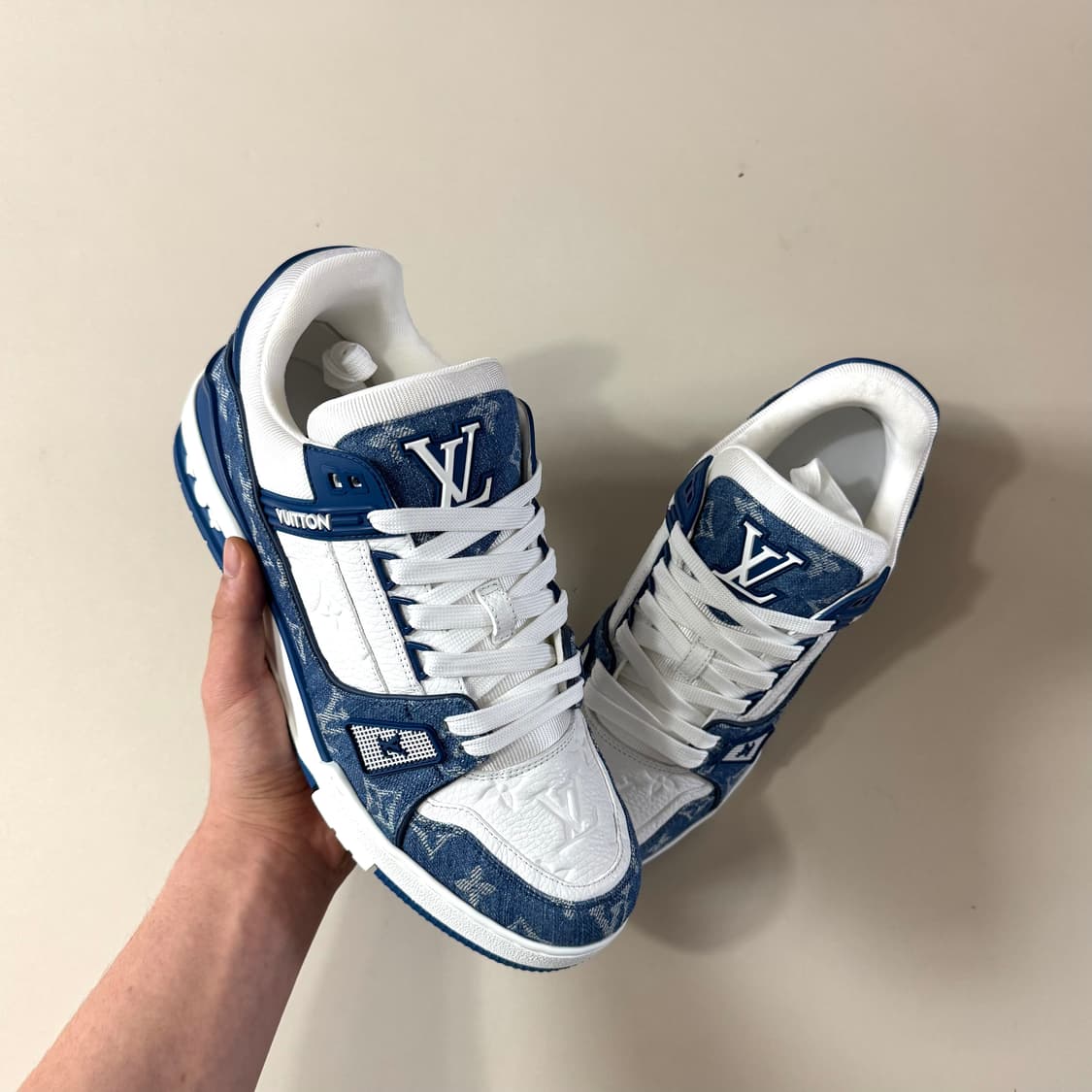 [백화점판/7]루이비통 LV 트레이너 데님 스니커즈 상품이미지4