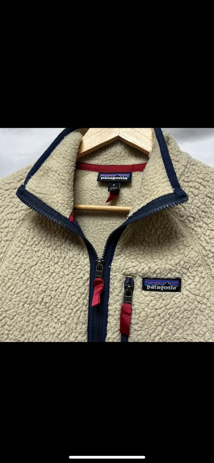 [정품/M] 파타고니아 클래식 레트로 아이보리 플리스 후리스 자켓 상품이미지3