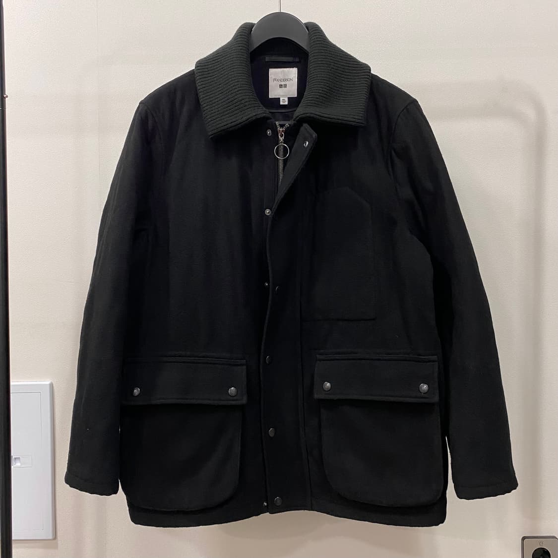 jw앤더슨 유니클로 퀼팅 울 코트 패딩 자켓 상품이미지1