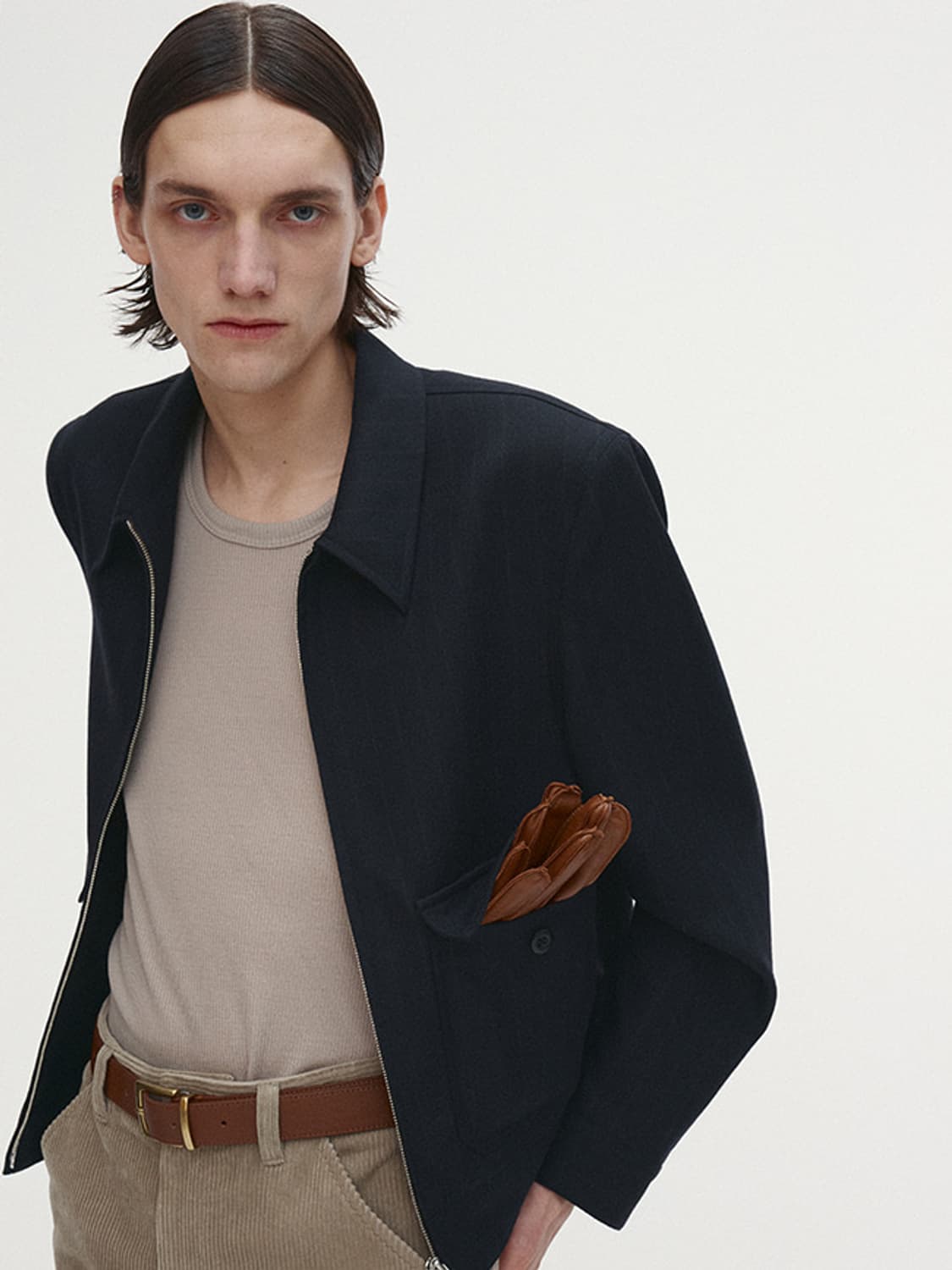 토니웩 / 25ss 버진울 밀리터리블루종 / XL 상품이미지1