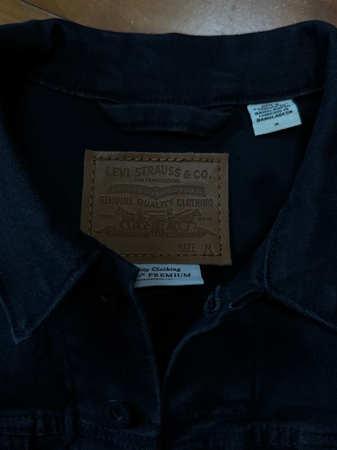 리바이스 블랙 데님 트러커 자켓 M 100 상품이미지2