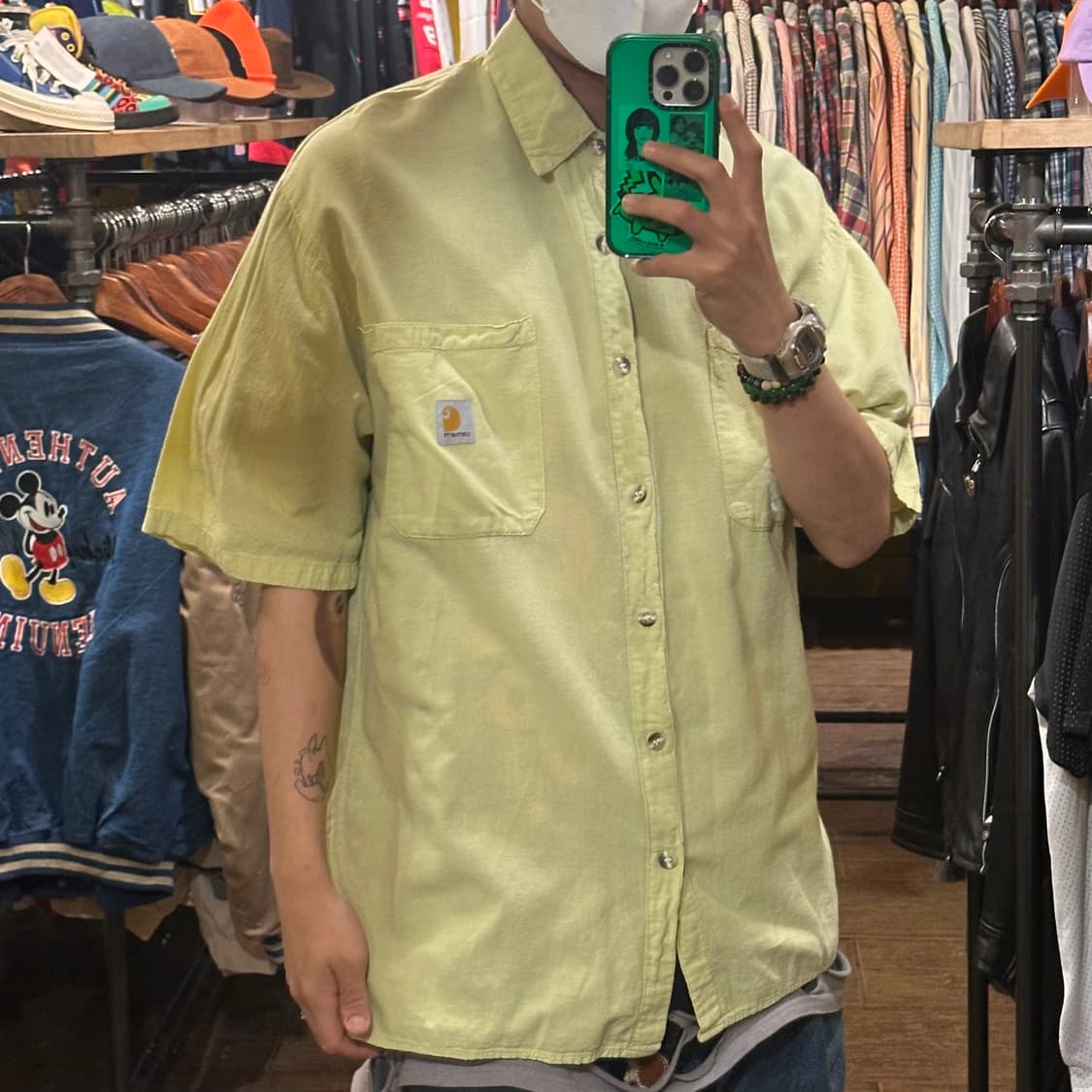 [HI] 칼하트 반팔 셔츠 그린 상품이미지4