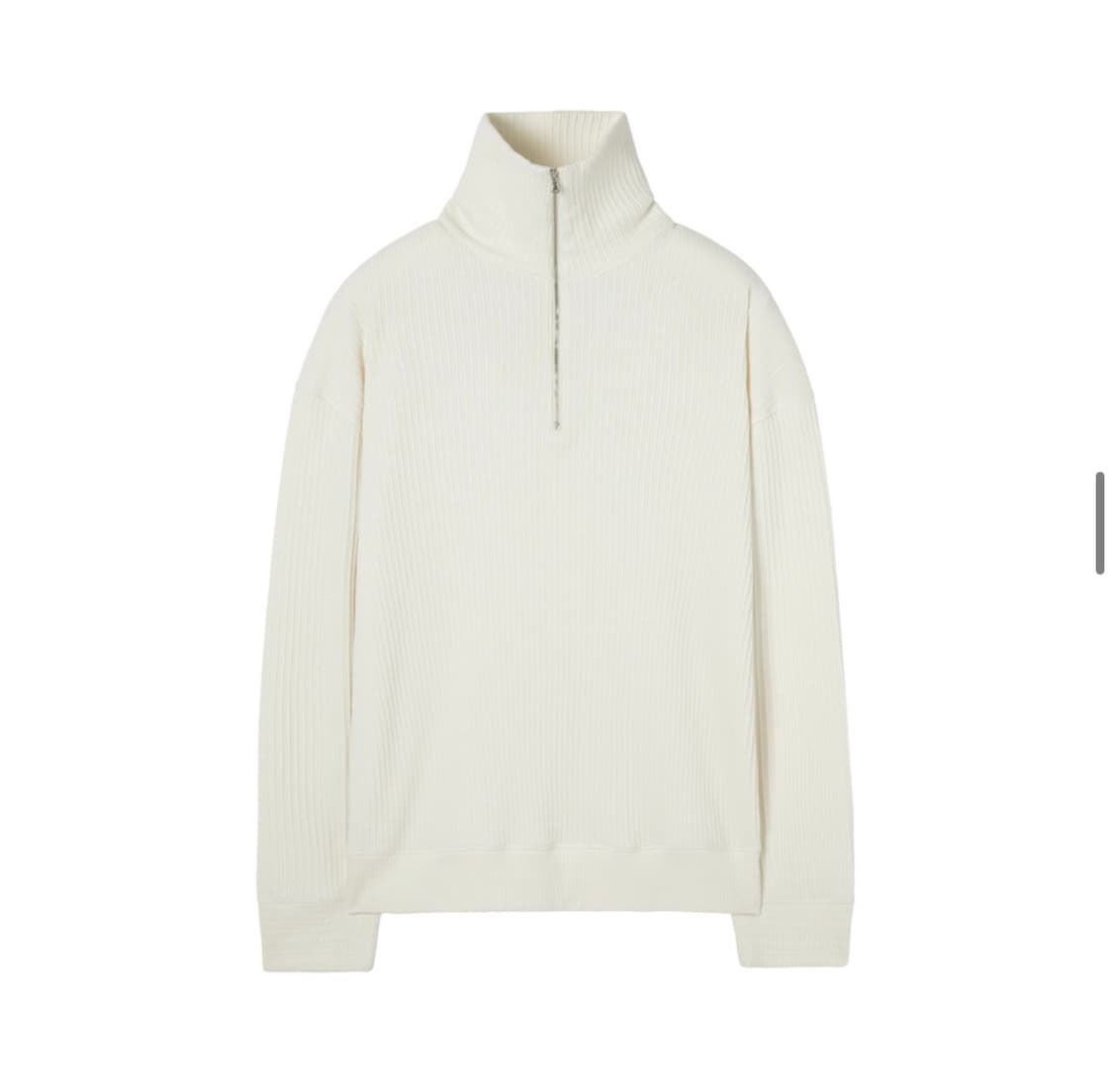 (새상품) 인사일런스 하프 집업 니트 크림  상품이미지1