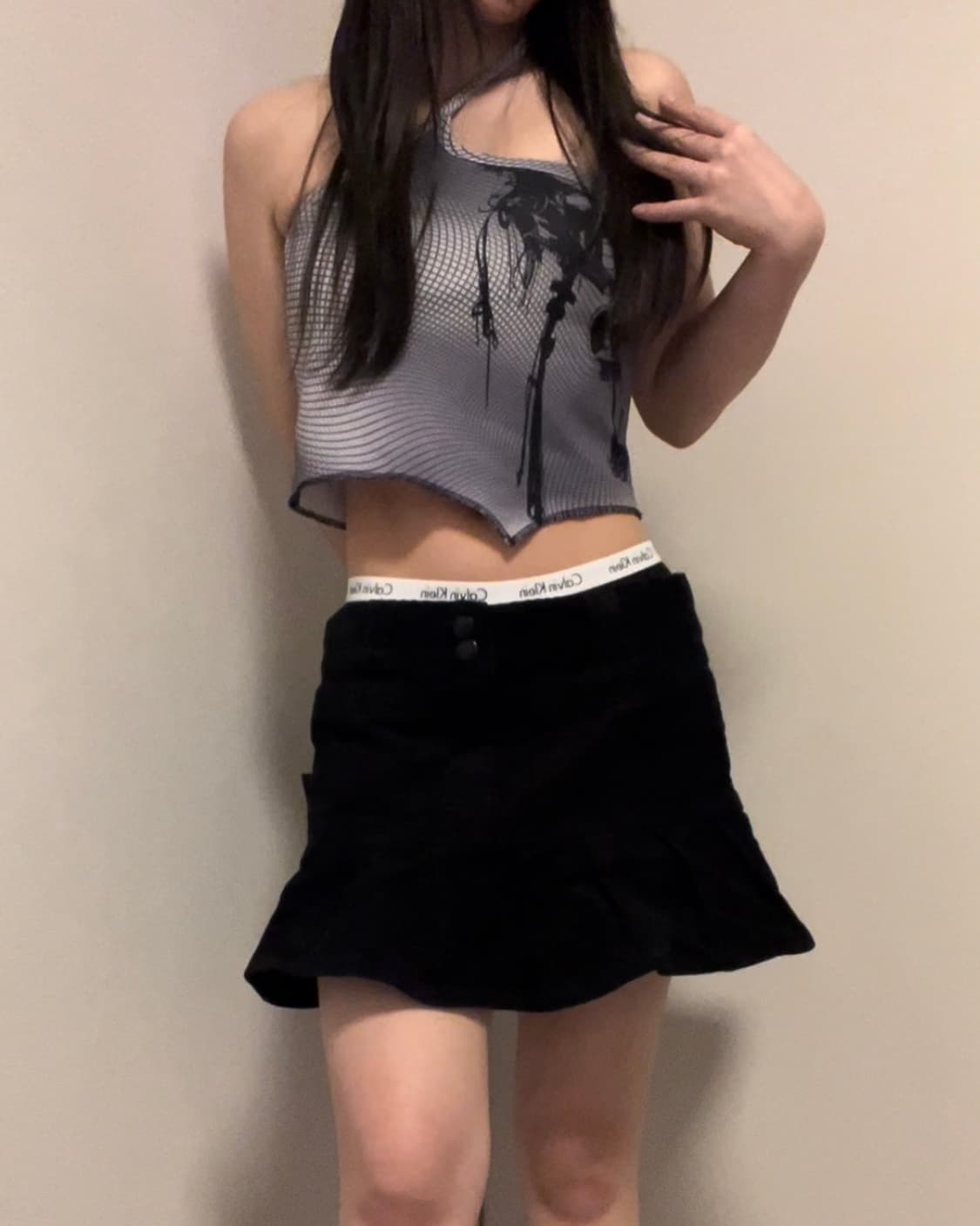 one-shoulder geometric sleeveless top 상품이미지4