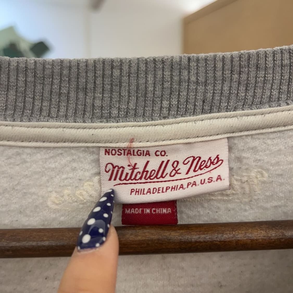 미첼앤네스 인디애나 올드스쿨 약기모 맨투맨 M C08724 상품이미지5