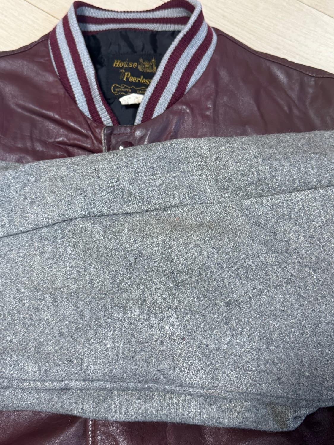 USA 8-90s 양가죽 바시티자켓 상품이미지9