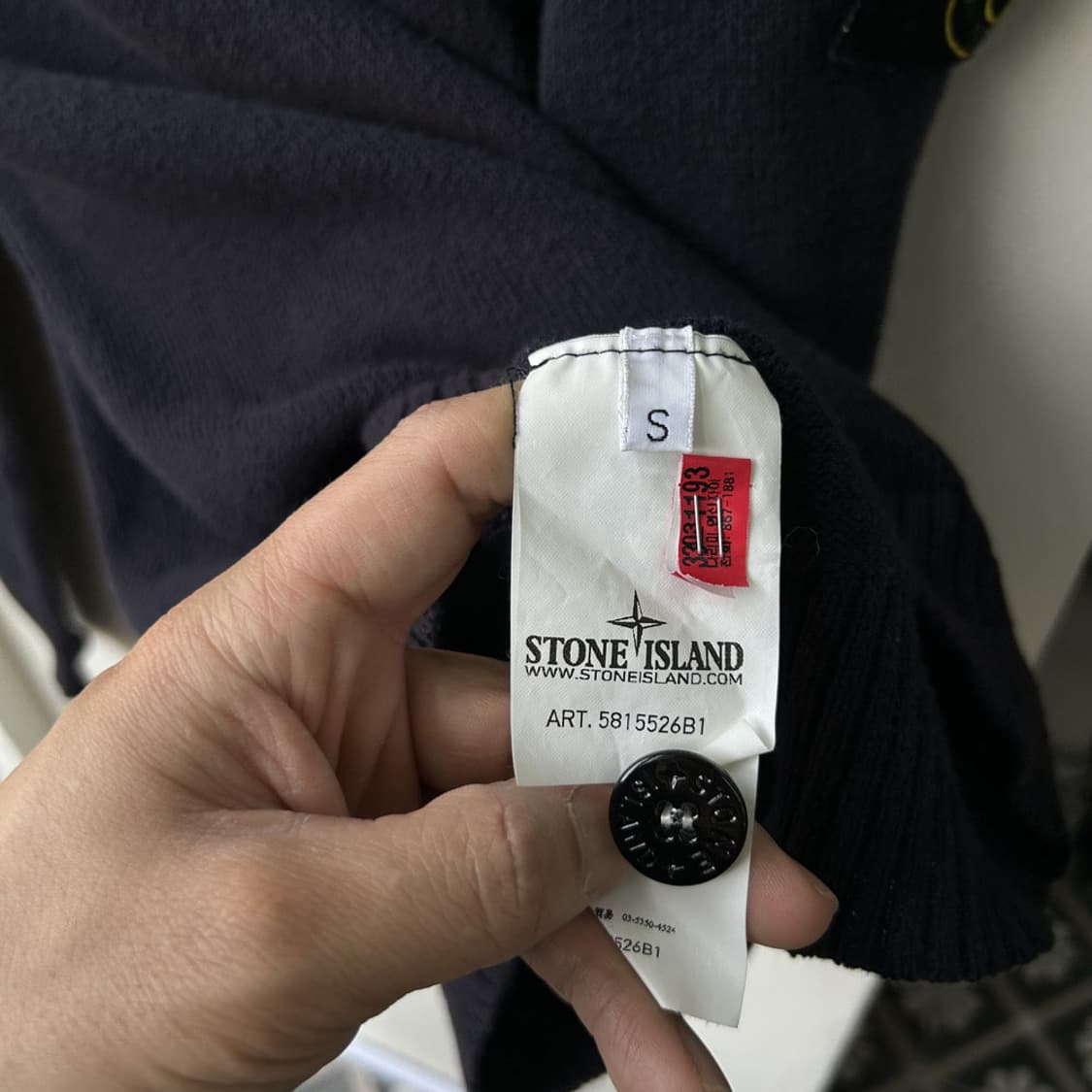 16448 - 스톤아일랜드 와펜 하프 니트 상품이미지4