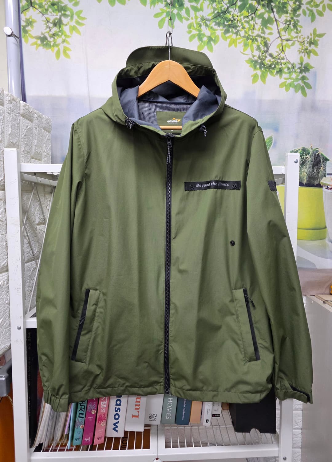 코베아 남성 방수 바람막이 105 카키 후드집업 아웃도어 레인자켓 MM5 상품이미지1