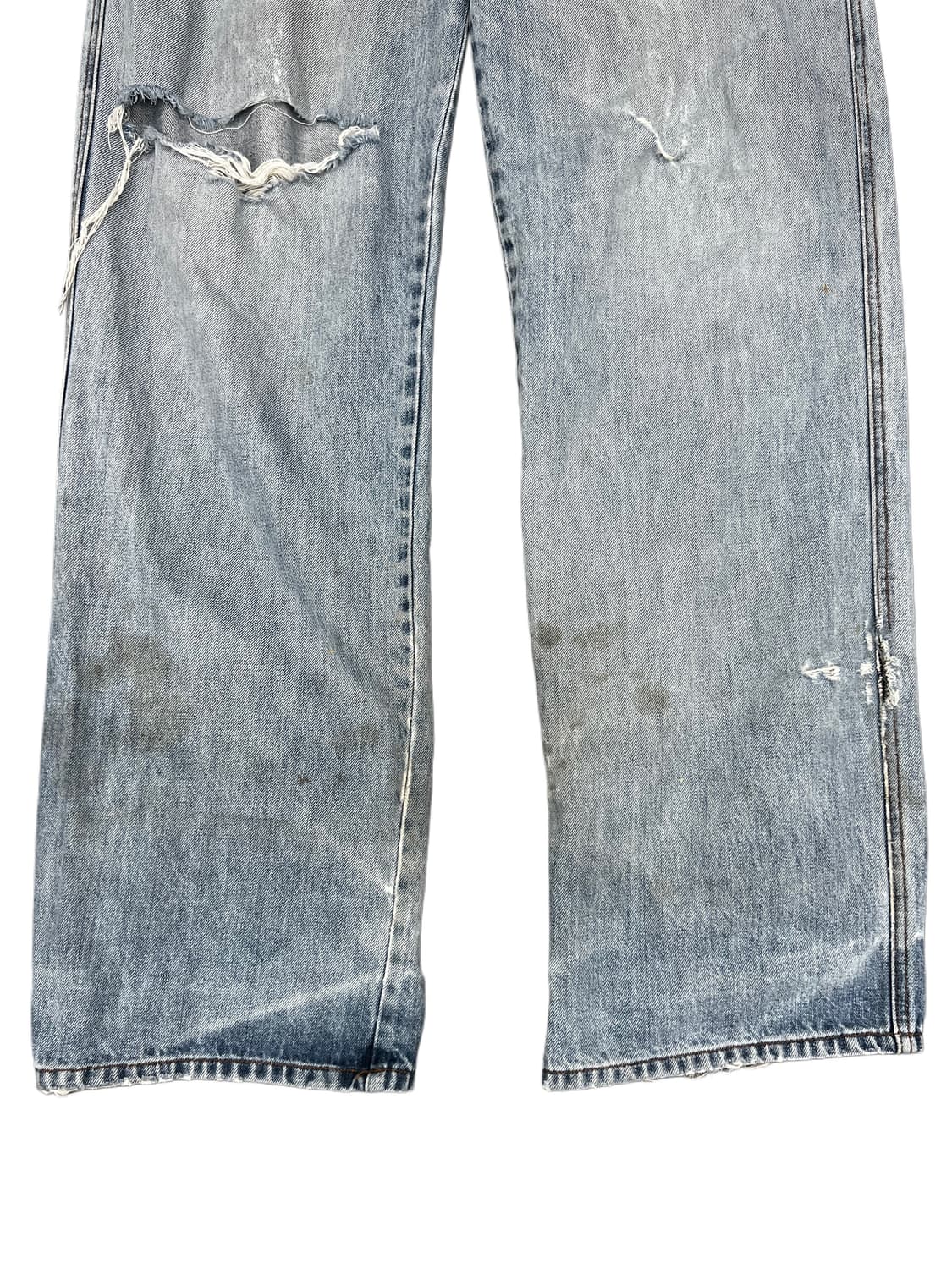 90s) girbaud damaged denim pants 상품이미지5