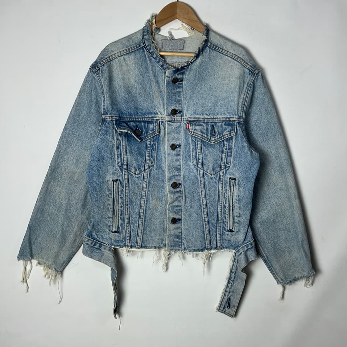 [LEVI'S] 80s 리바이스 커스텀 컷오프 패치워크 데님자켓 상품이미지2