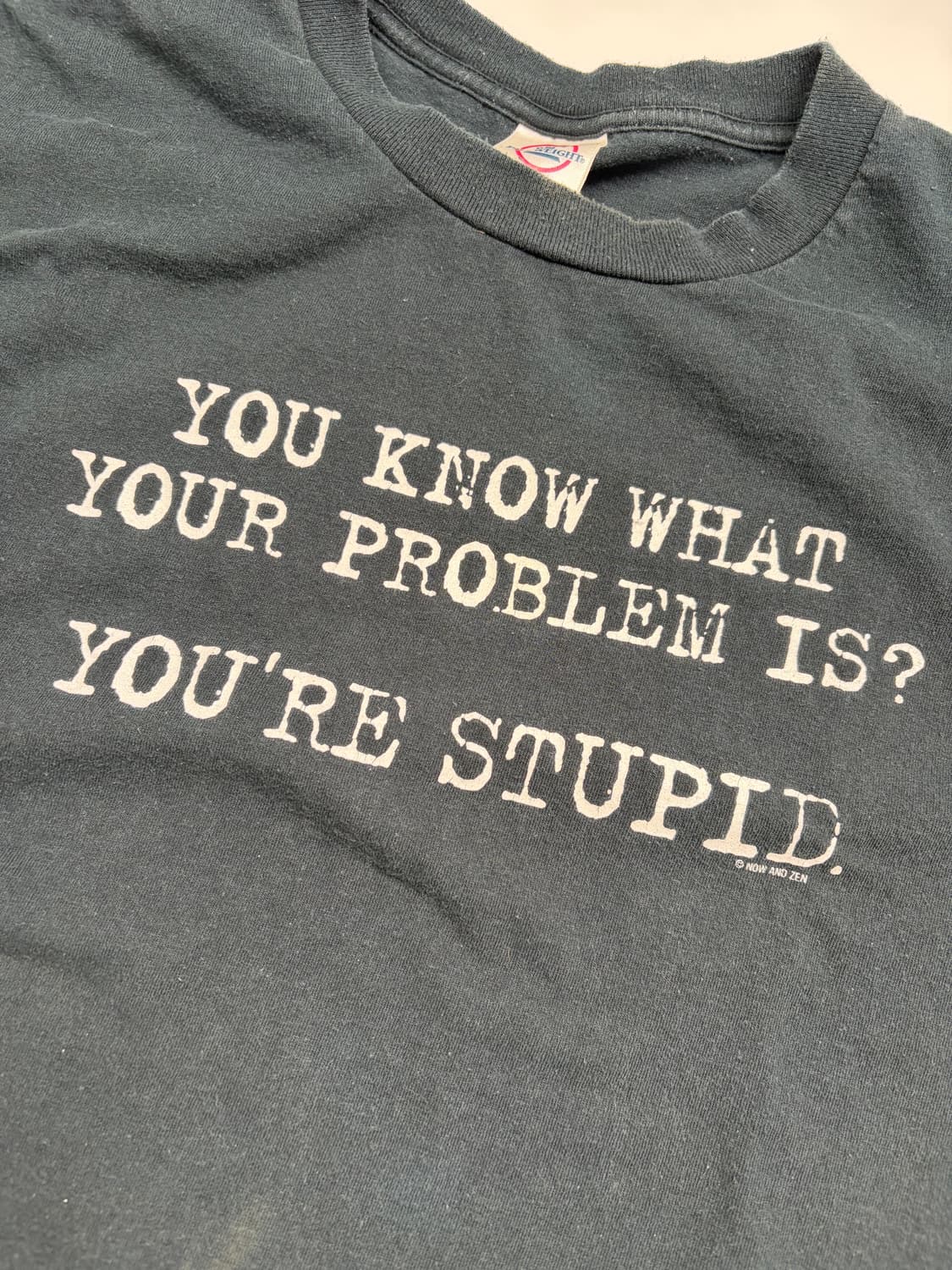 00s You're Stupid Tee (black) 상품이미지5