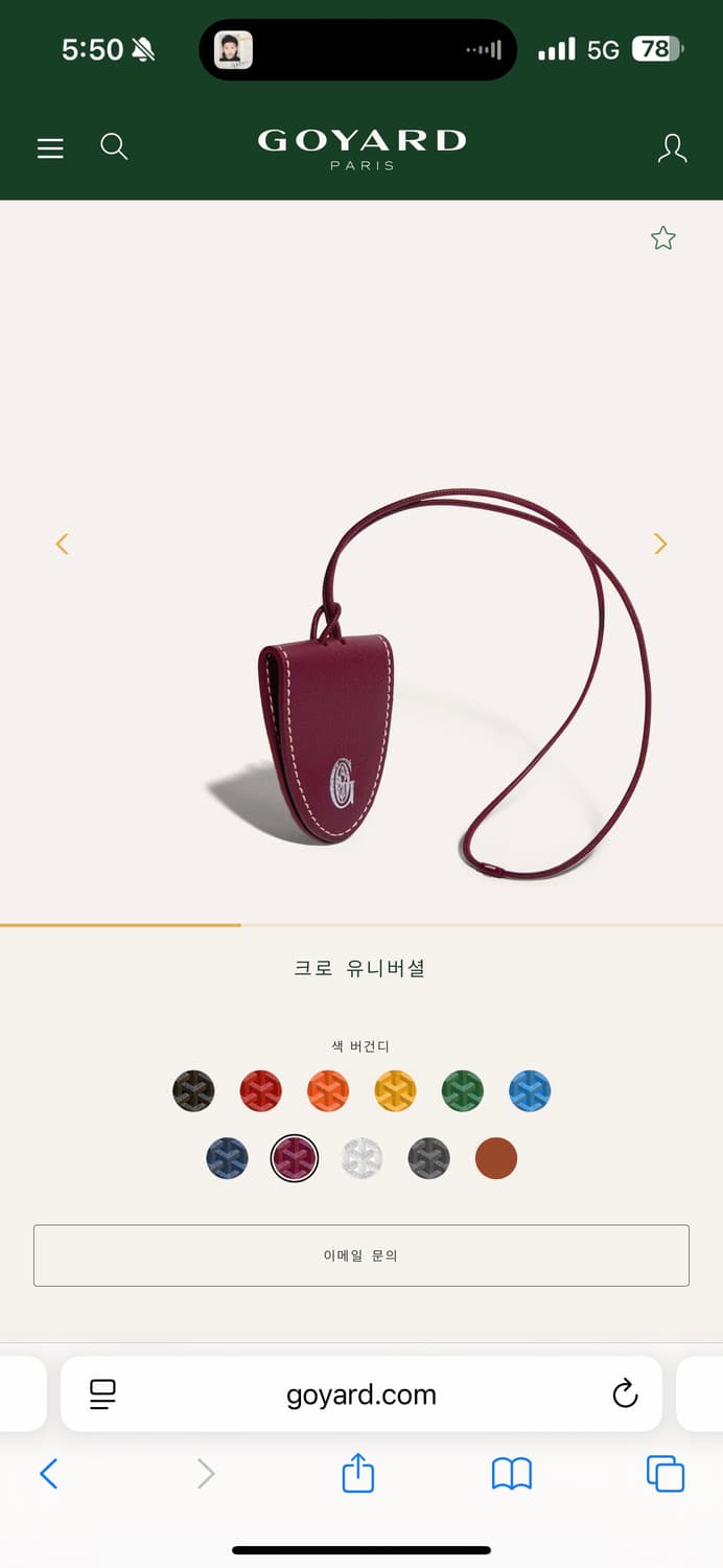 고야드 생루이 GM 레드 (가격할인) 상품이미지7