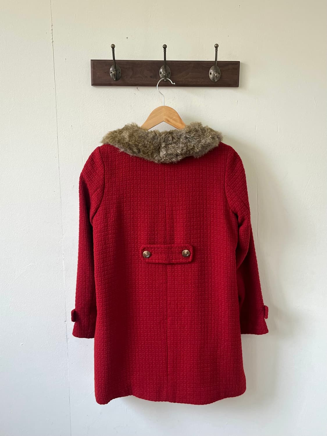 earth music 퍼 더블 코트 상품이미지3