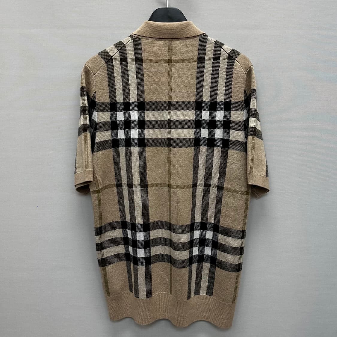 버버리 체크 니트 카라 반팔티 (95 100) 상품이미지4