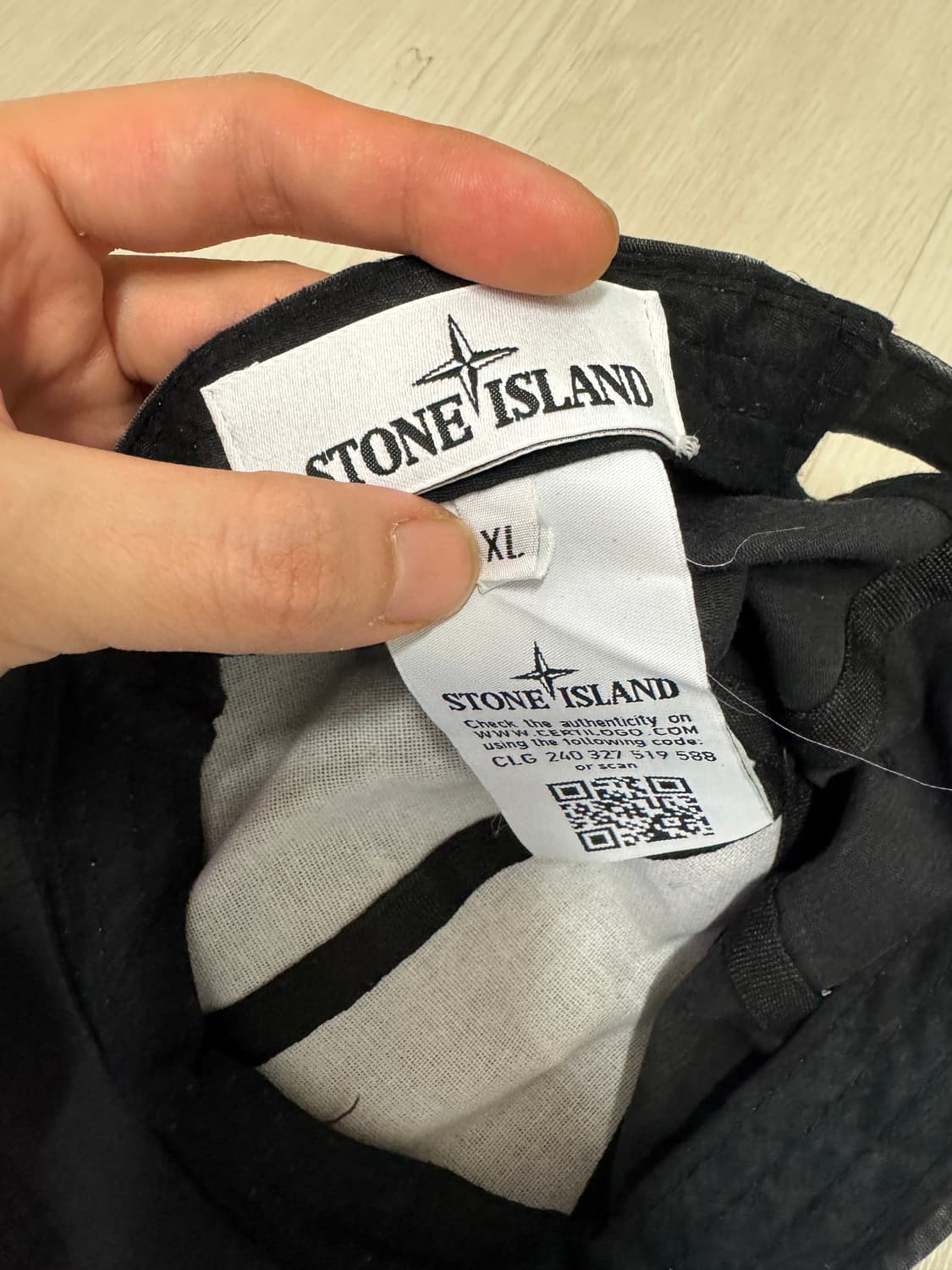 스톤아일랜드 빈티지 워싱 블랙 패치 볼캡 상품이미지6