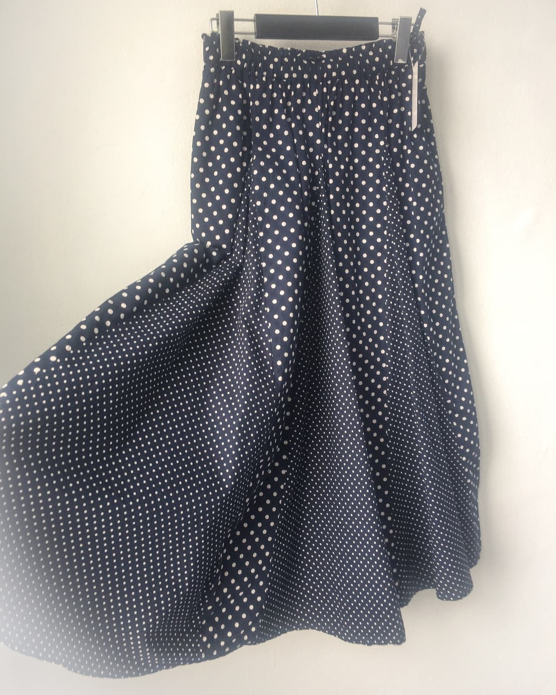 Dot pattern mixed long skirt 상품이미지4