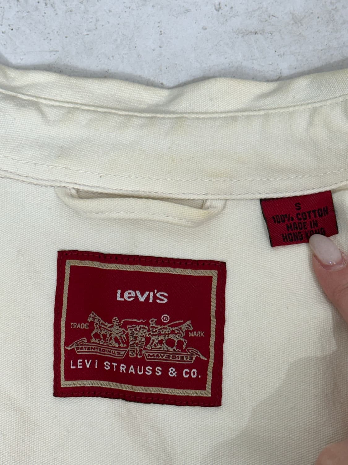 리바이스 아이보리 트러커 블루종 데님 자켓 청자켓 S 상품이미지7