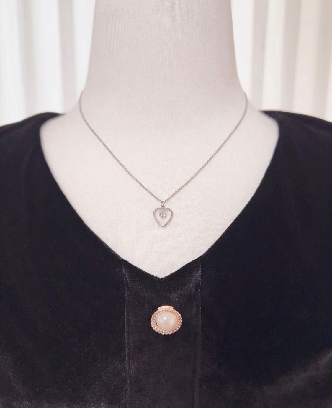 세일러 벨벳레이스 롱원피스 상품이미지4