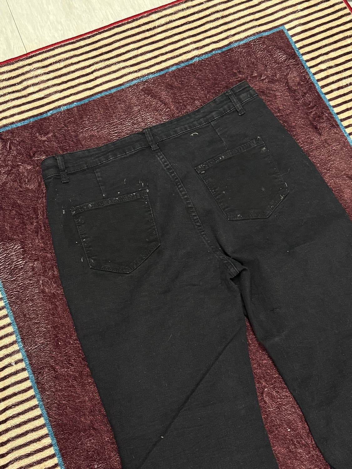 FE.made 코팅 더티 왁스 플레어 팬츠  상품이미지4