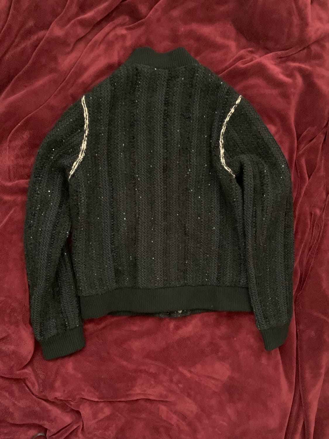 생로랑 트위드 시퀸 테디 자켓 50 상품이미지2