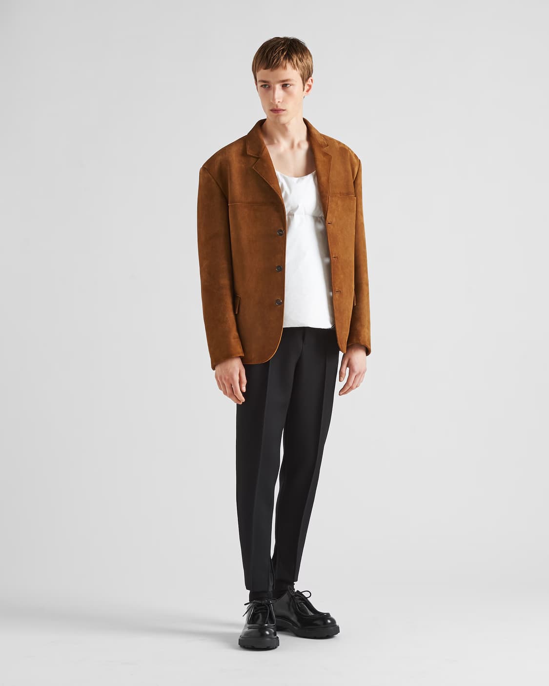 프라다 23fw 스웨이드 자켓 50 (원가1000만원) 상품이미지1