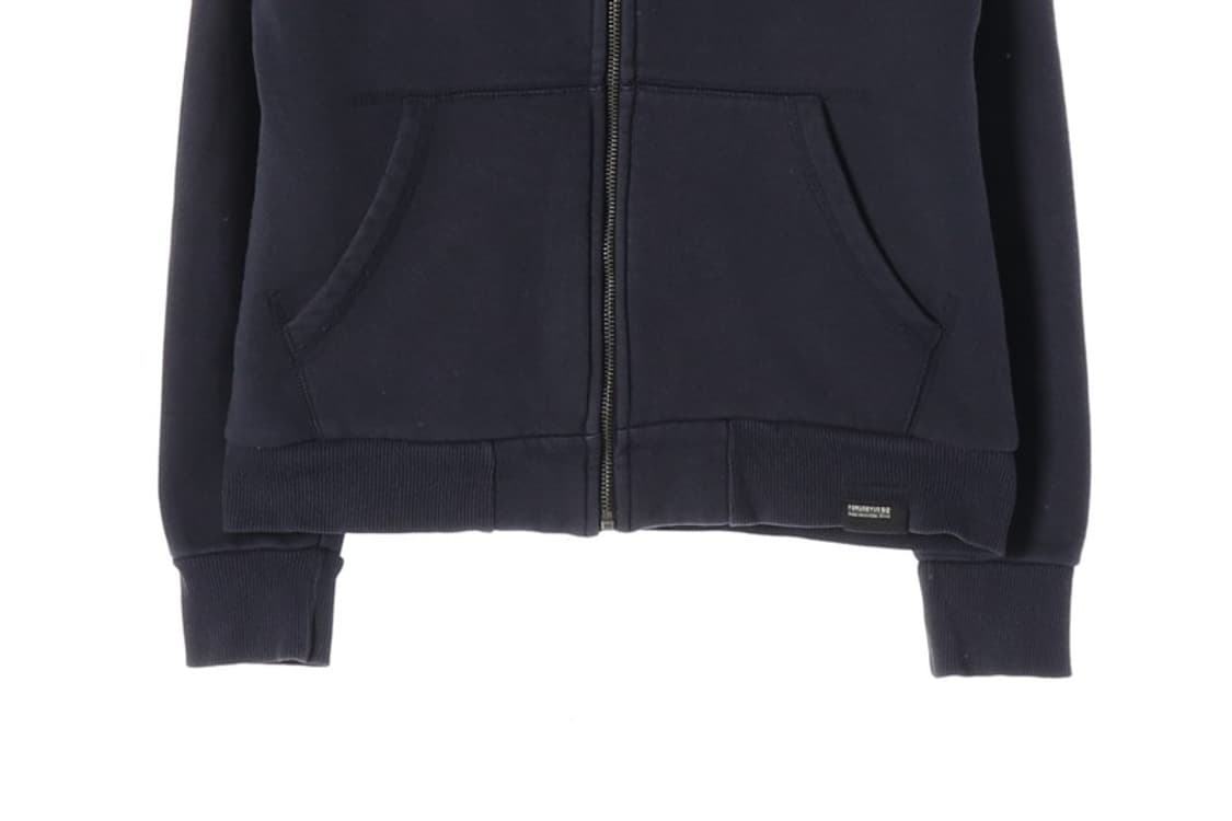 FUBU 네이비 보아털 안감 후드 집업 S 상품이미지6