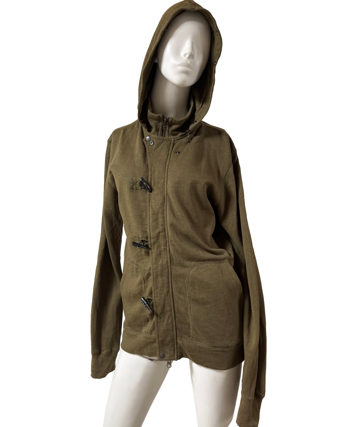 빈티지 떡볶이 단추 후드집업 상품이미지1