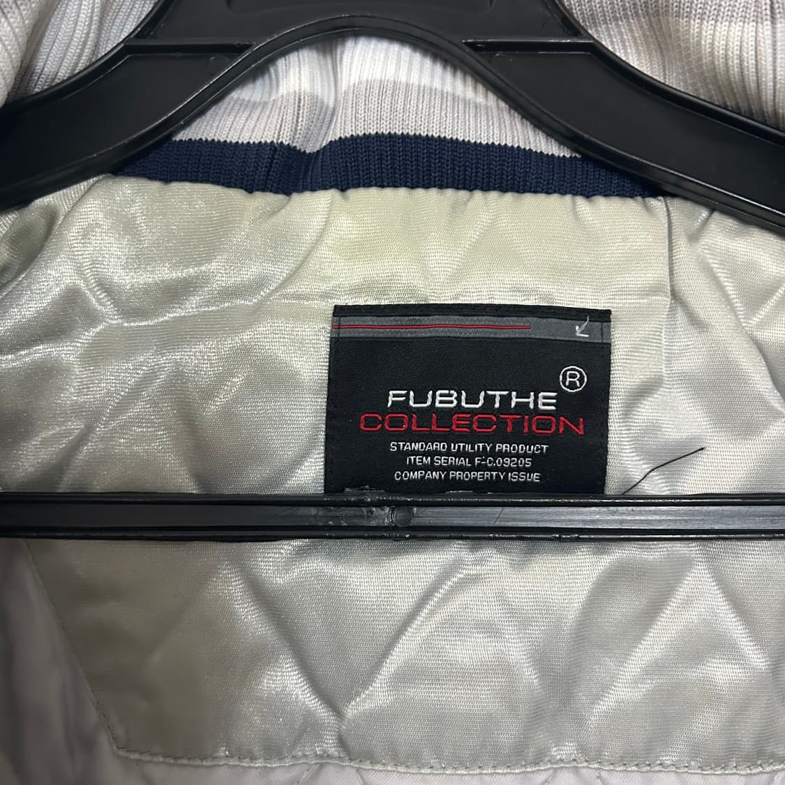 (L) 90s FUBU 후부  새틴 퀼팅 후드 바시티 자켓  상품이미지8