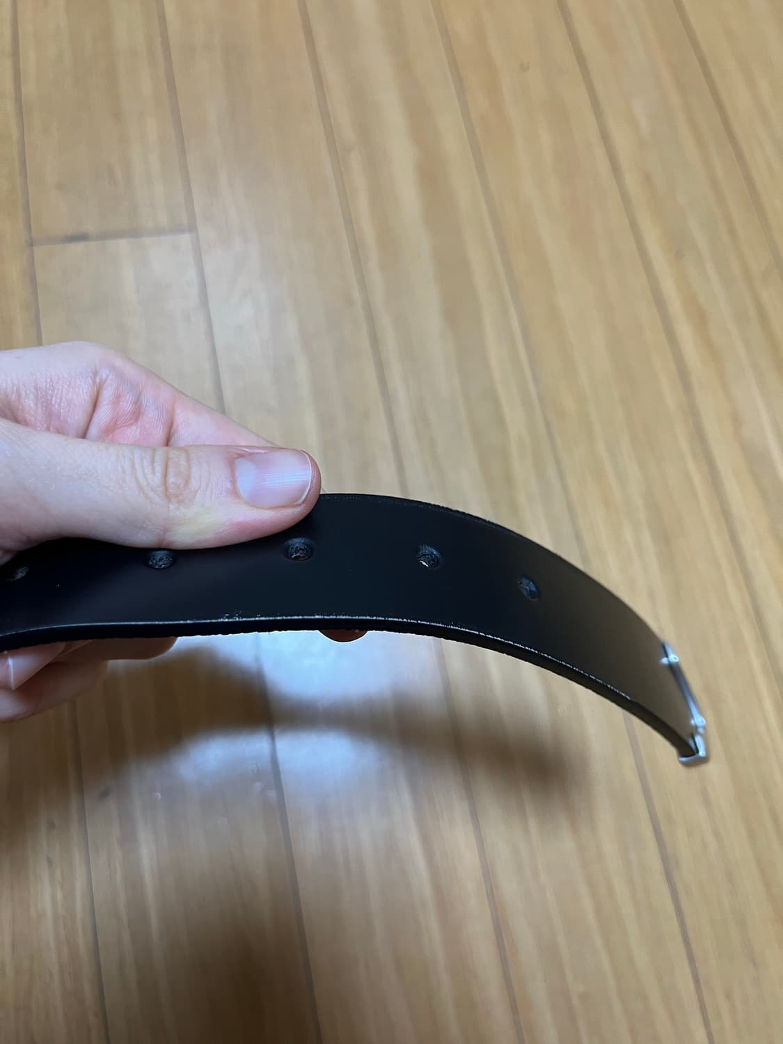 오베이 가죽 벨트 s/m 블랙 상품이미지5