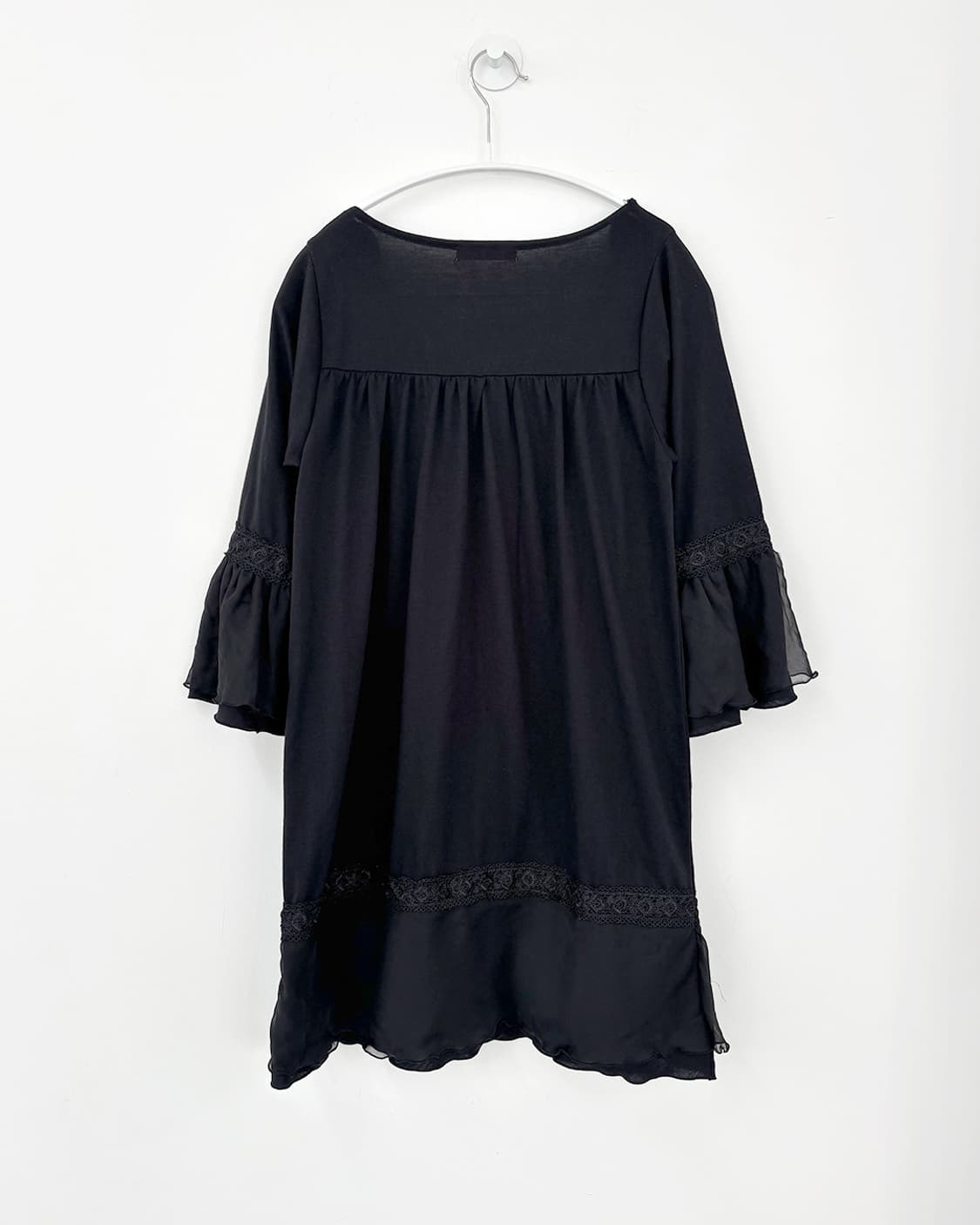 kowa black mori rose black long t-shirt 상품이미지2