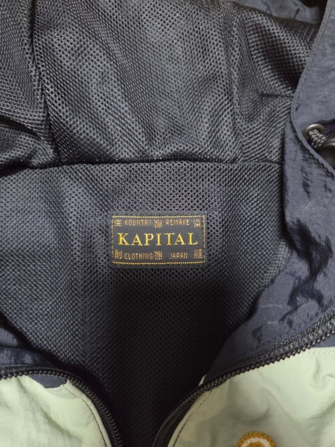 캐피탈 나일론 태피터 투톤 테네시 플라워 파카 블랙 민트 상품이미지3